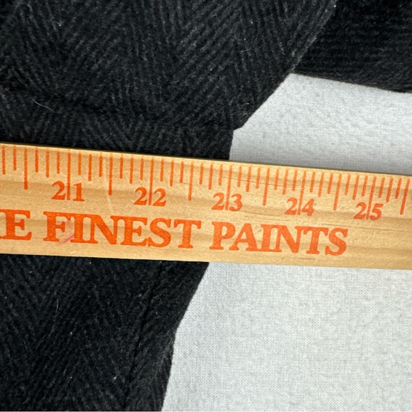 Cardinal of Canada Mens Dark Gray Herringbone Car Coat Medium Wool Blend Outdoor - Picture 3 of 13